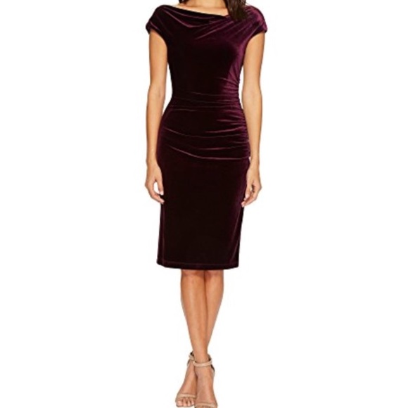 Nwt Vince Camuto Purple Velvet Dress 
